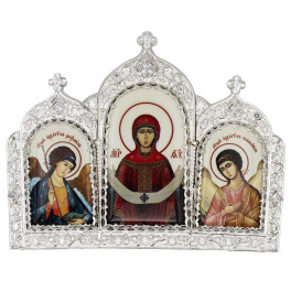 Накладка на митру латунна в срібленні арт. BG0679L