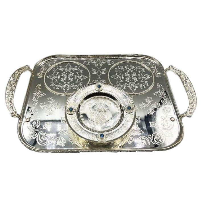 Піднос латунний для запивки з травленням арт. BG0848L