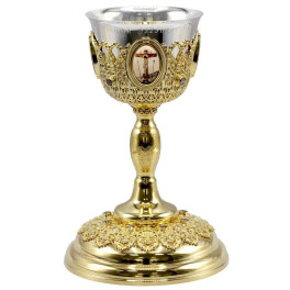Потир комбінований 0,75 літра з латуні в позолоті арт. BG1159KLP-2 Потир комбінований 0,75 літра з латуні в позолоті арт. BG1159KLP-2