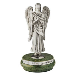 Статуетка латунна на мармурі Ангел Хранитель  арт. 2.13.0159л