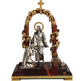 Скульптура срібна Ісус і грішниця  арт. 2.14.0032к